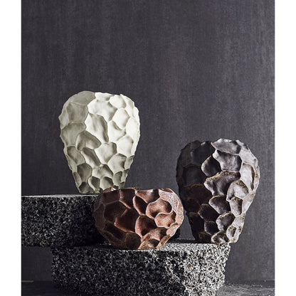 Vase Soil - Vanilje - Keramik - H: 21,5 Ø: 18 cm - Muubs - DesignGaragen.dk