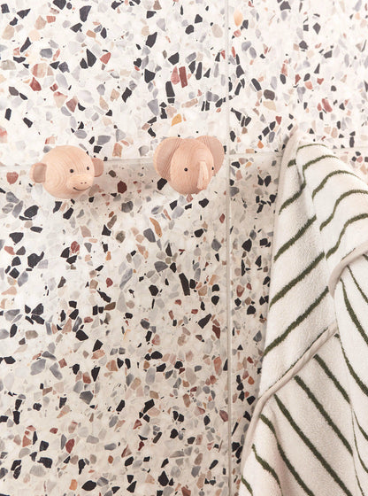 Oyoy mini Raita -pyyhe hupella