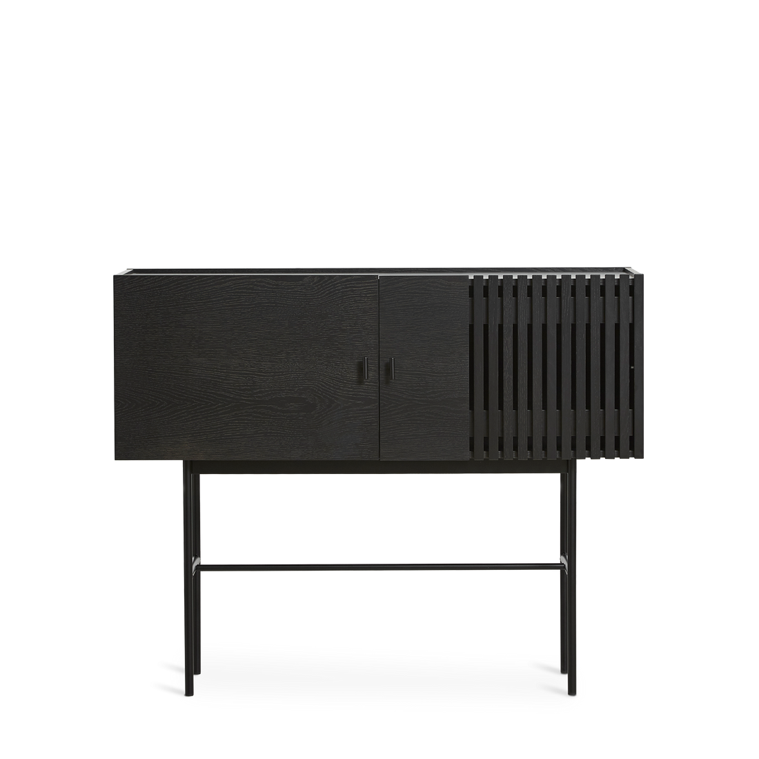 Woud - taulukon sivupöytä (120 cm) - musta