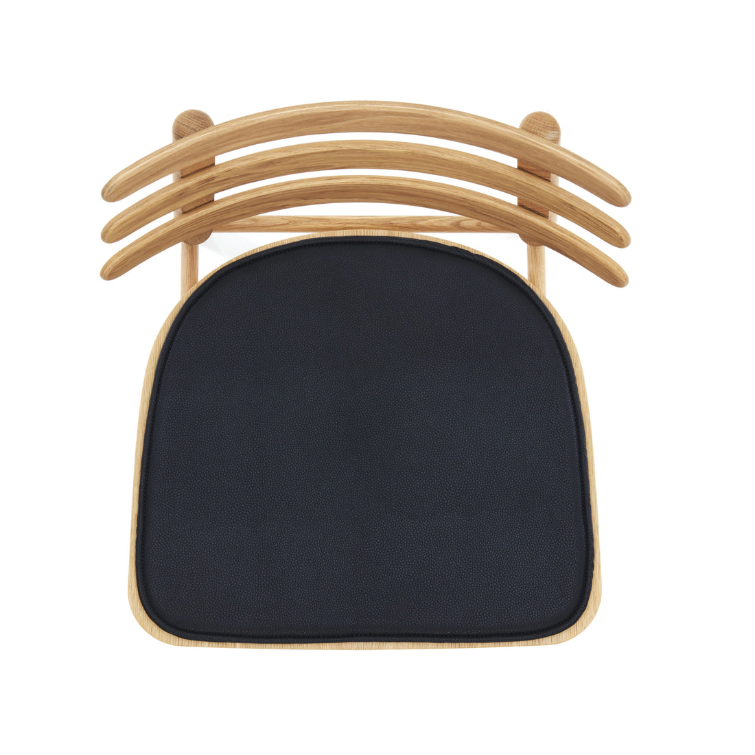 Luksus sort læderhynde til Poul M. Volther J48 stolen - Hynder til Poul M. Volther FDB J48 stolen - DesignGaragen.dk