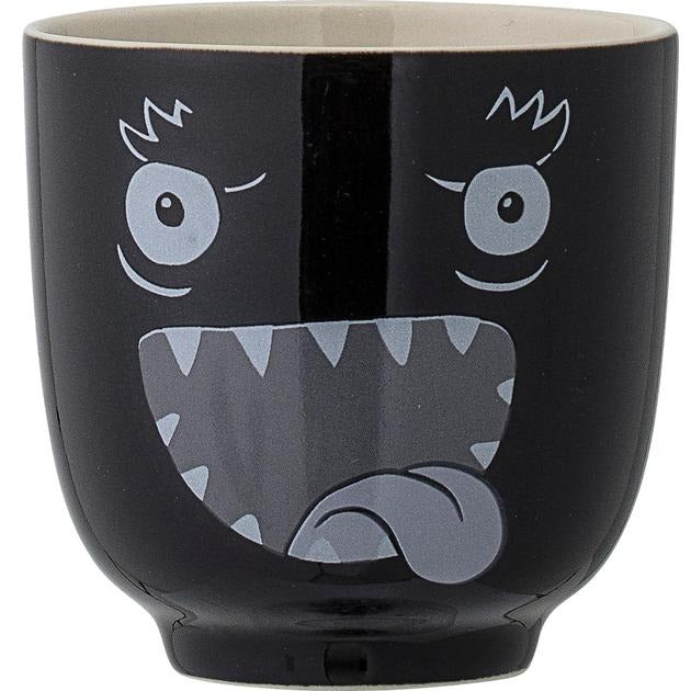 Bloomingville Mini - Monster Cup mustasta kivesevestä Ø7cm