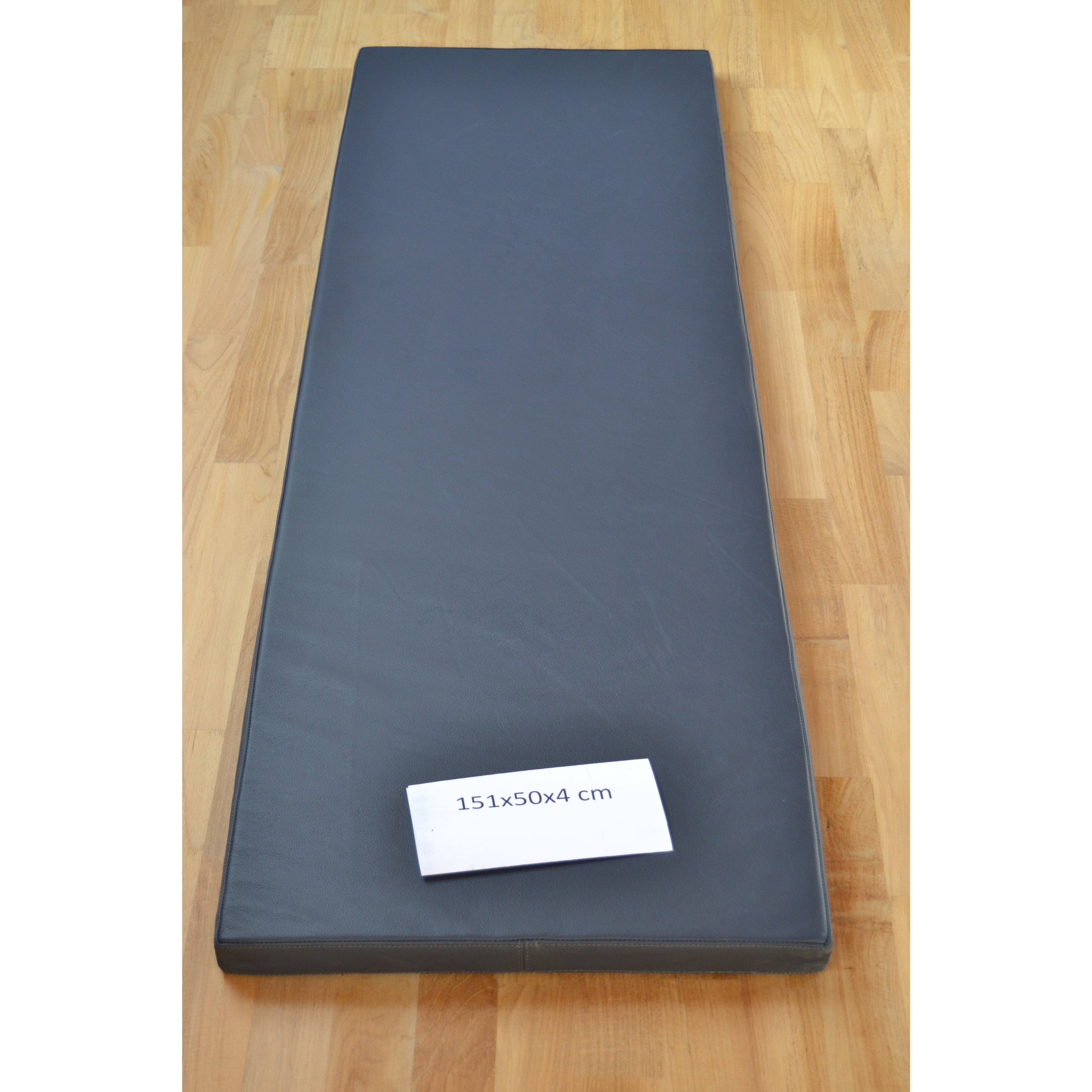 Laivasto/tummansininen nahkatyyny 161x50x4 cm