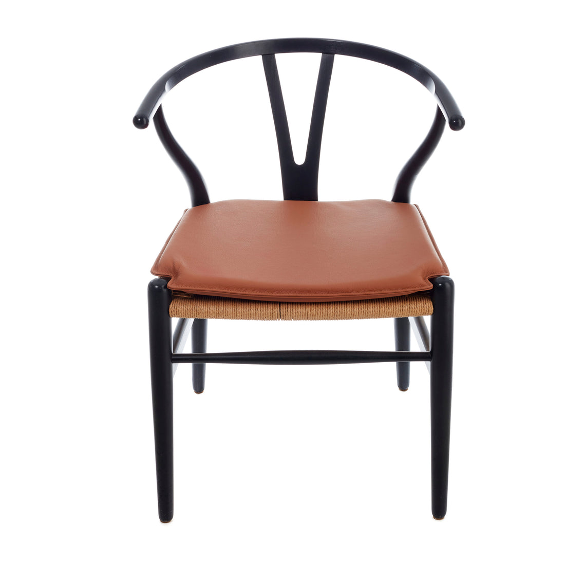 Hynde til Hans J. Wegner Y-stol CH24 i cognac læder - Hynder til Hans J. Wegner CH24 Y-stol - DesignGaragen.dk