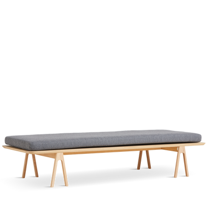 Woud - Taso -sohva - Harmaa bouclé/Oak 190x76.50x41 cm