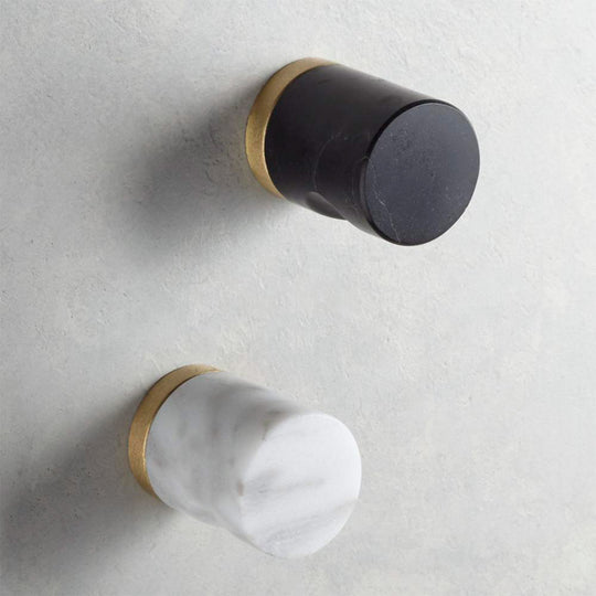 MARBLE knage - sort marmor - Ø2,5 cm - MOUD HOME - DesignGaragen.dk