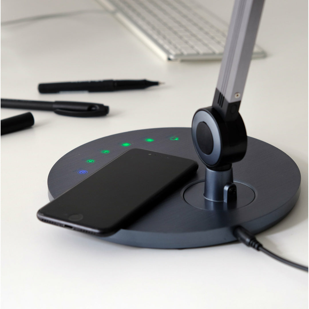 Dyberg Larsen Office bordlampe grå - Ø17xH53 - DesignGaragen.dk.