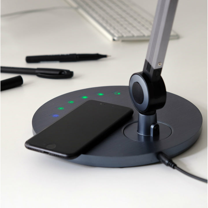 Dyberg Larsen Office bordlampe grå - Ø17xH53 - DesignGaragen.dk.