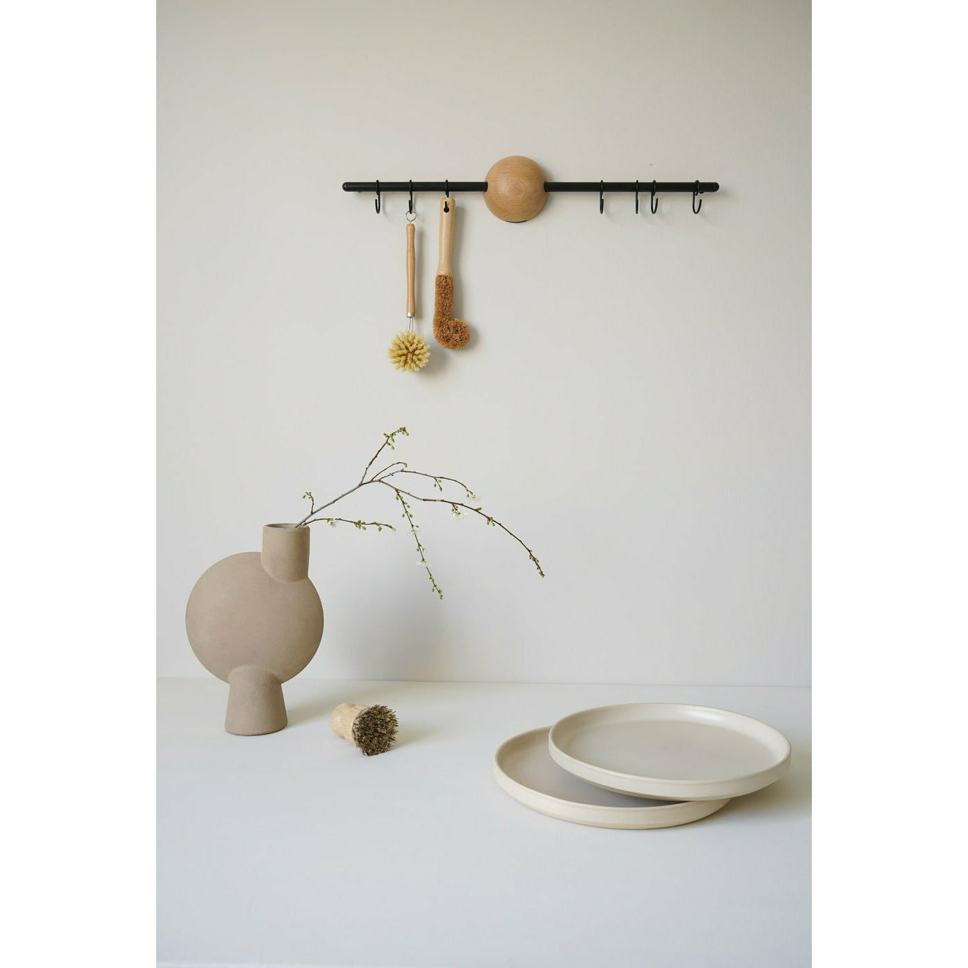 WOUD - Hoop rack - White pigmented oak - WOUD - DesignGaragen.dk