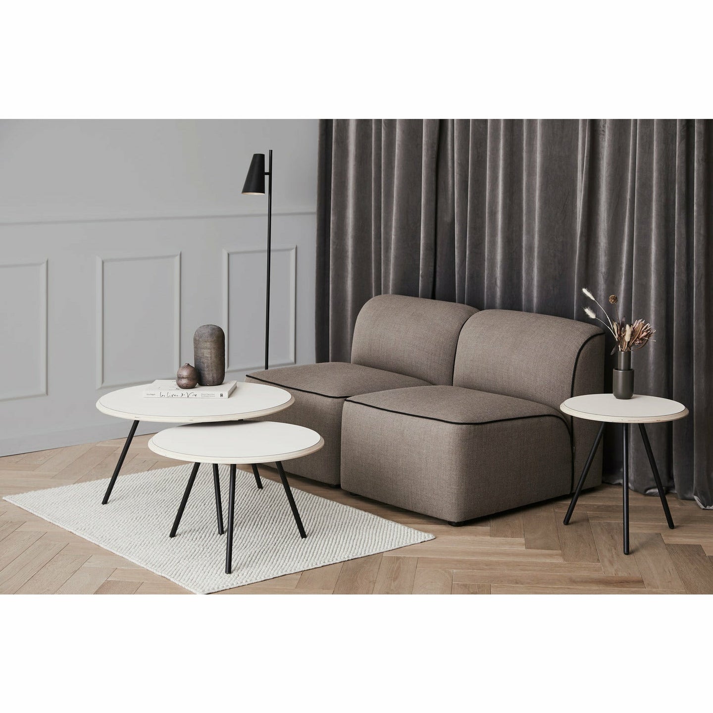 WOUD - Soround coffee table - Beige (Ø75xH49) - WOUD - DesignGaragen.dk