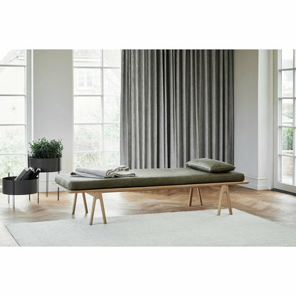Woud - Taso -sohva - Moss Green/Black 190x76.50x41 cm