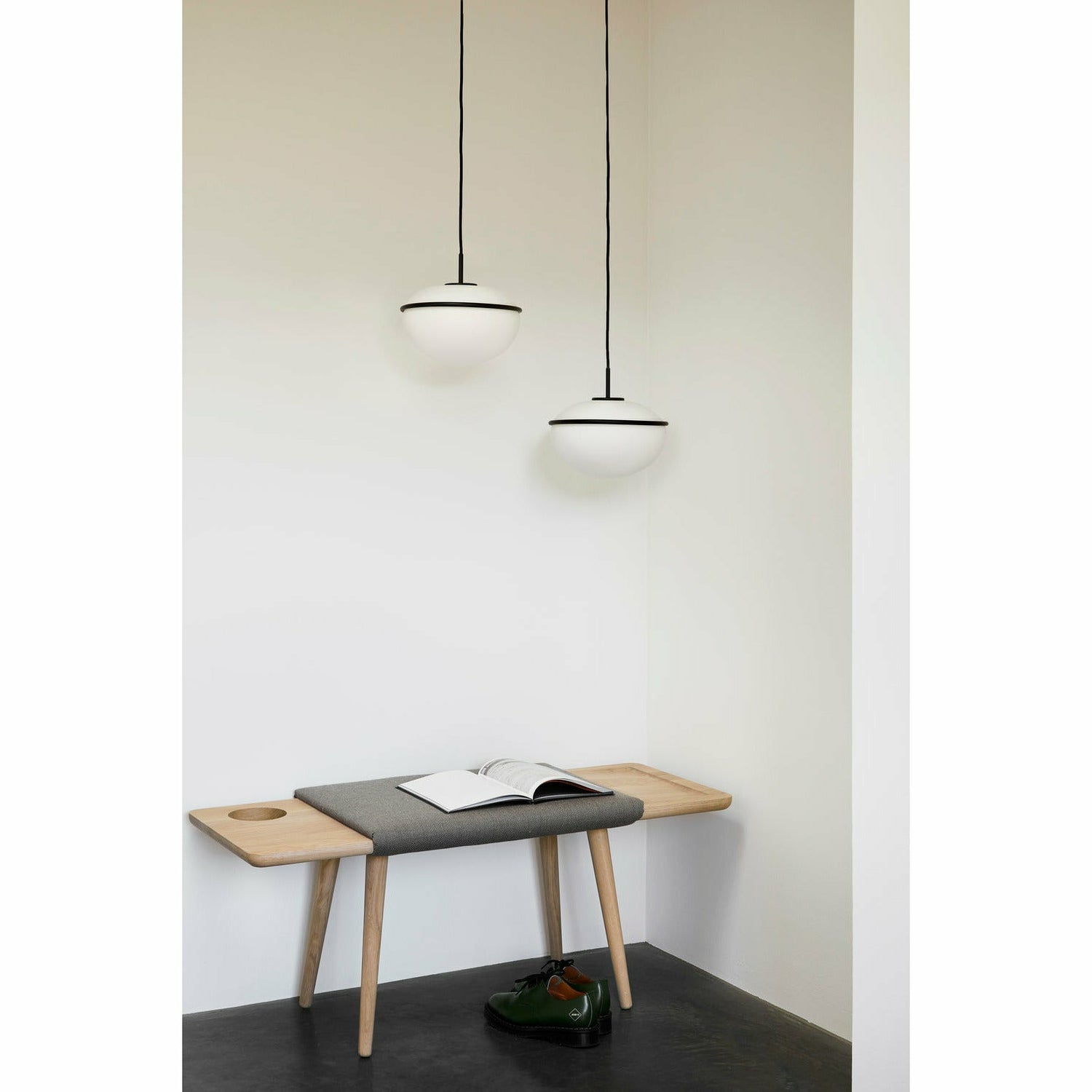 WOUD - Baenk bench - White pigmented oak - WOUD - DesignGaragen.dk
