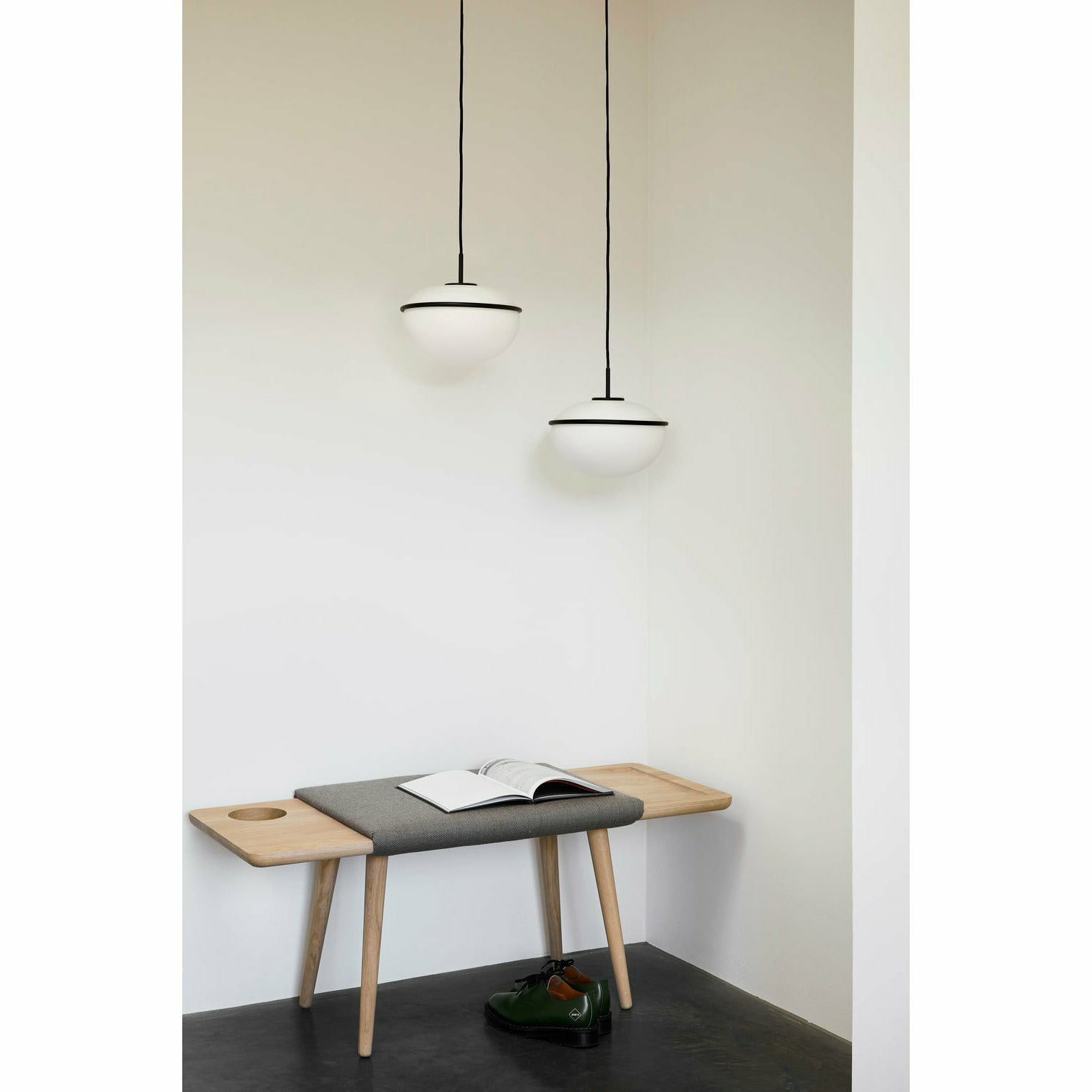 WOUD - Baenk bench - White pigmented oak - WOUD - DesignGaragen.dk