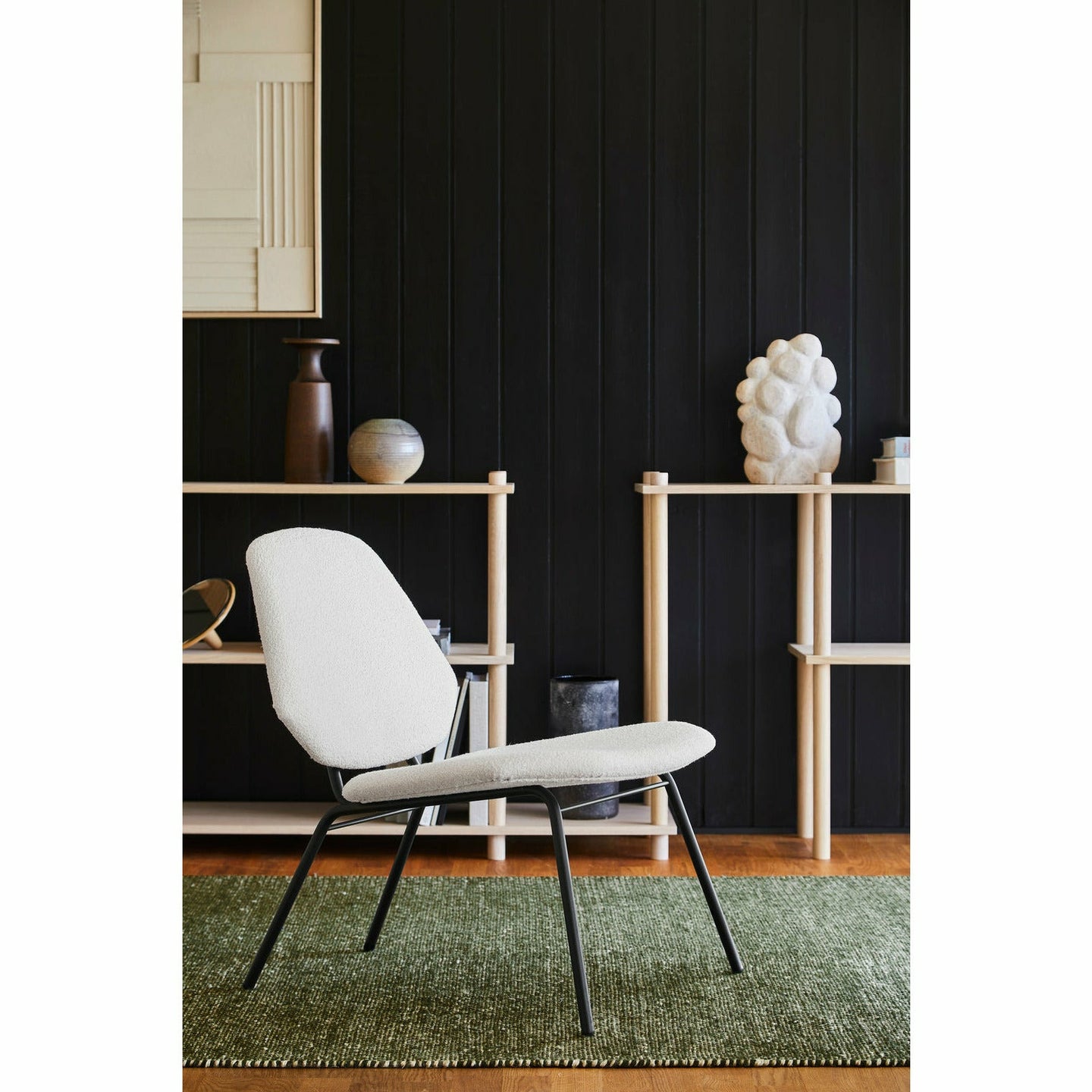 WOUD - Lean lounge chair - Ivory - WOUD - DesignGaragen.dk