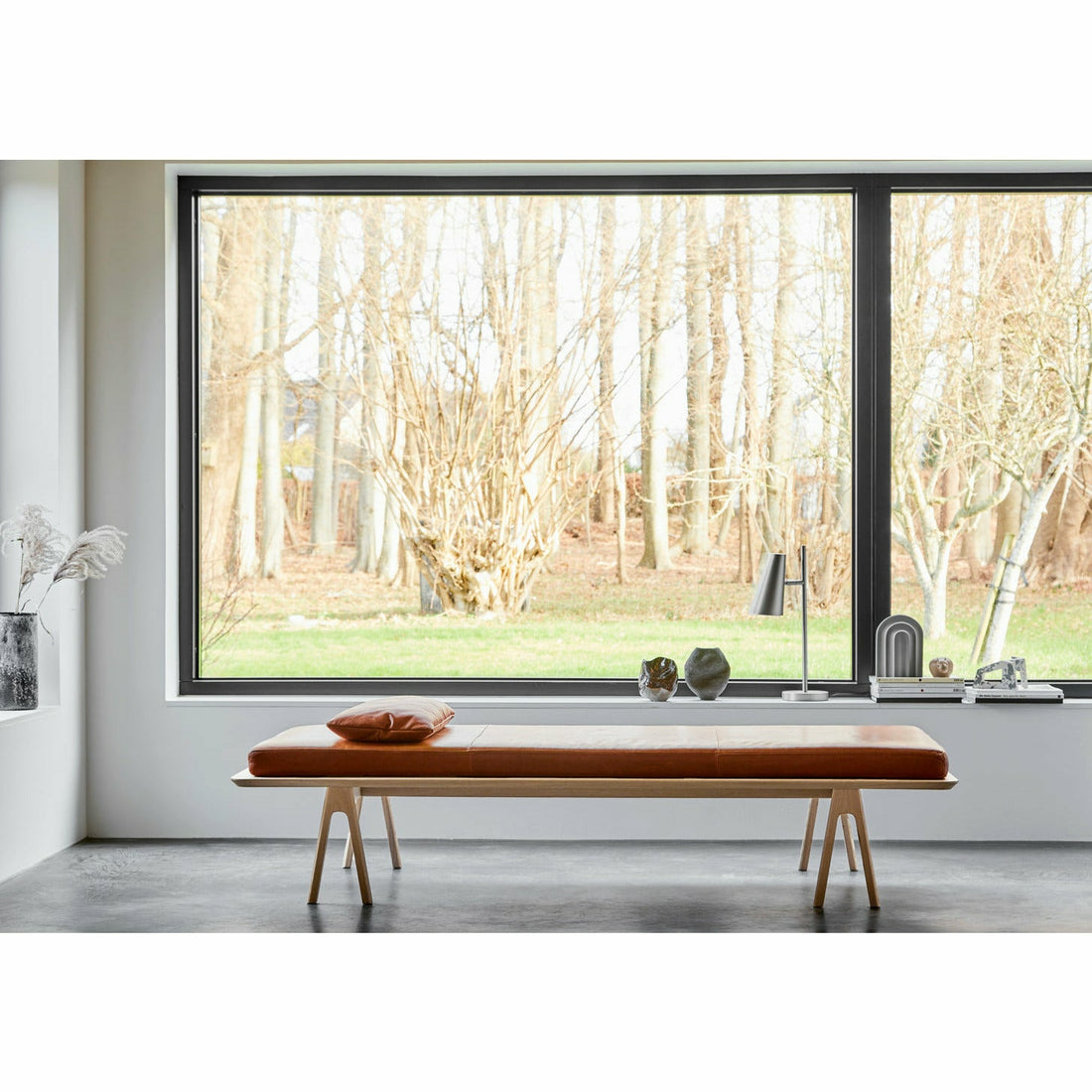 Woud - Taso -sohva - Cognac/Oak 190x76.50x41 cm