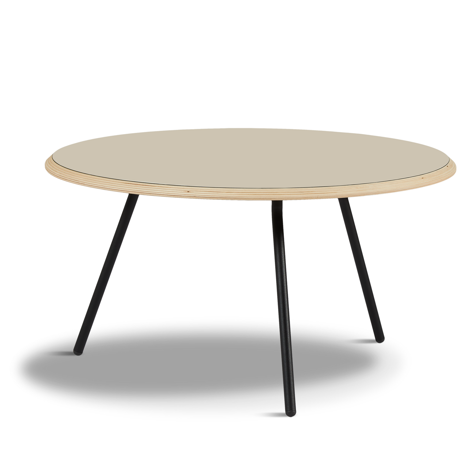 WOUD - Soround coffee table - Beige (Ø75xH40,50) - WOUD - DesignGaragen.dk