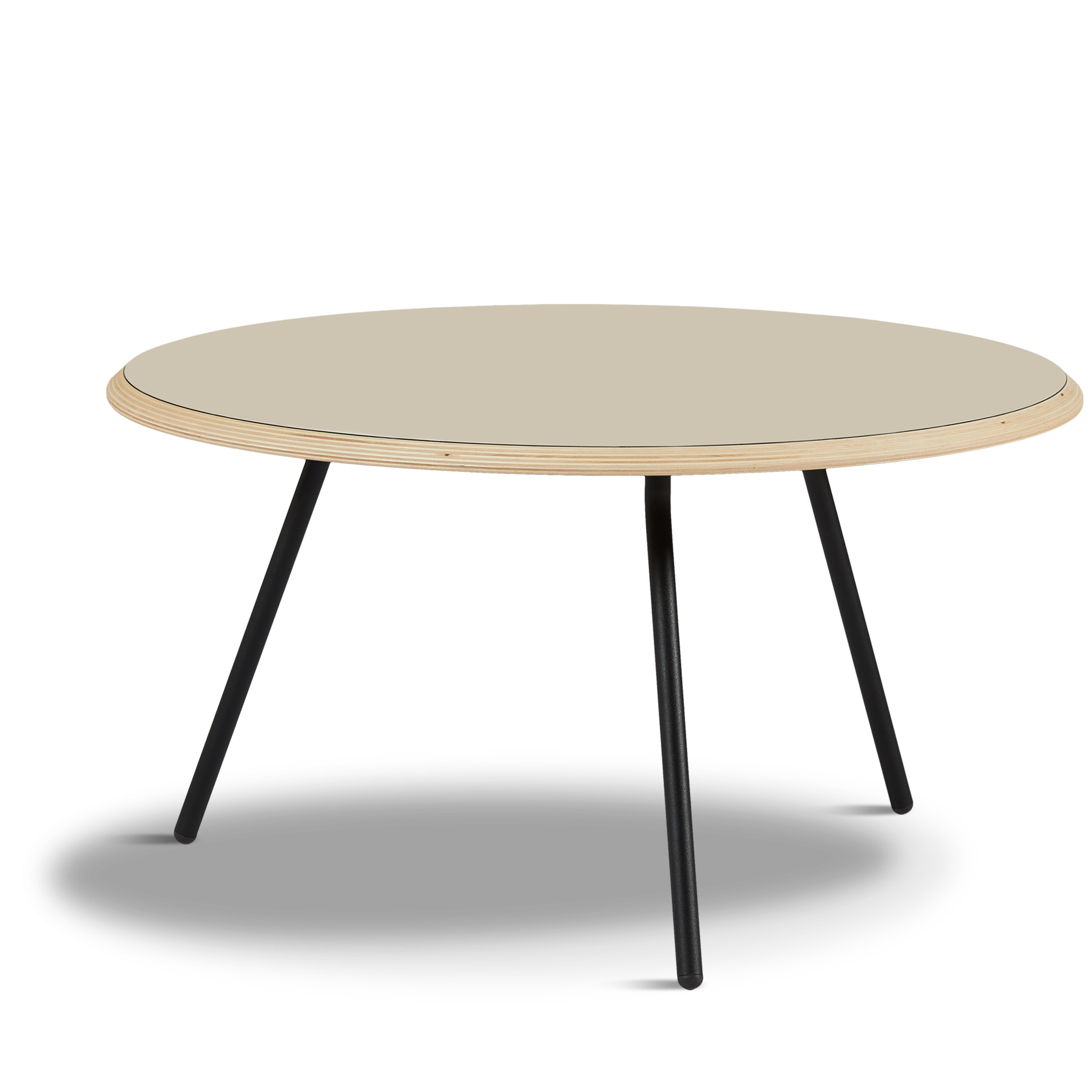 WOUD - Soround coffee table - Beige (Ø75xH40,50) - WOUD - DesignGaragen.dk