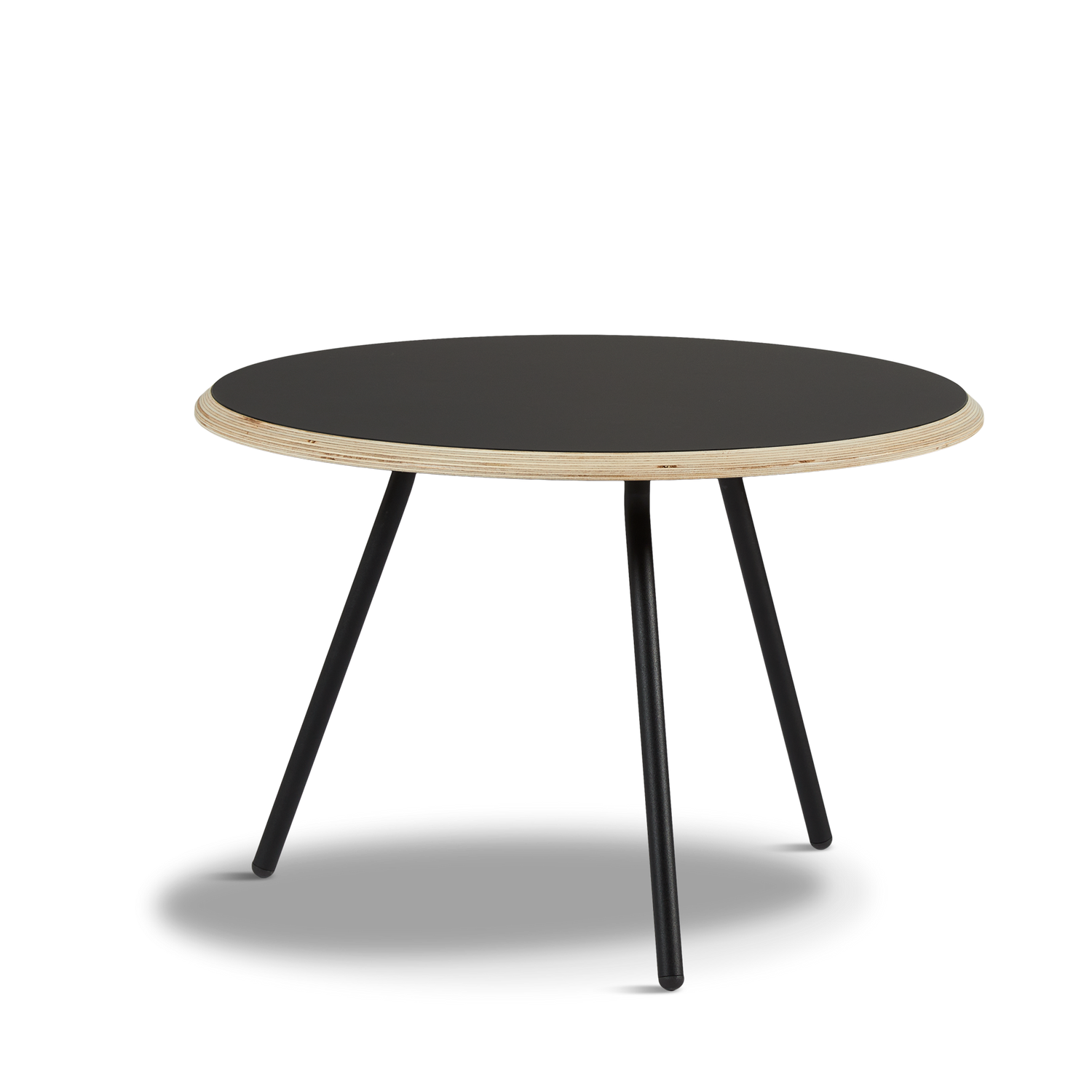 Woud - Soround -sohvapöytä - musta (Ø60xh40,50)