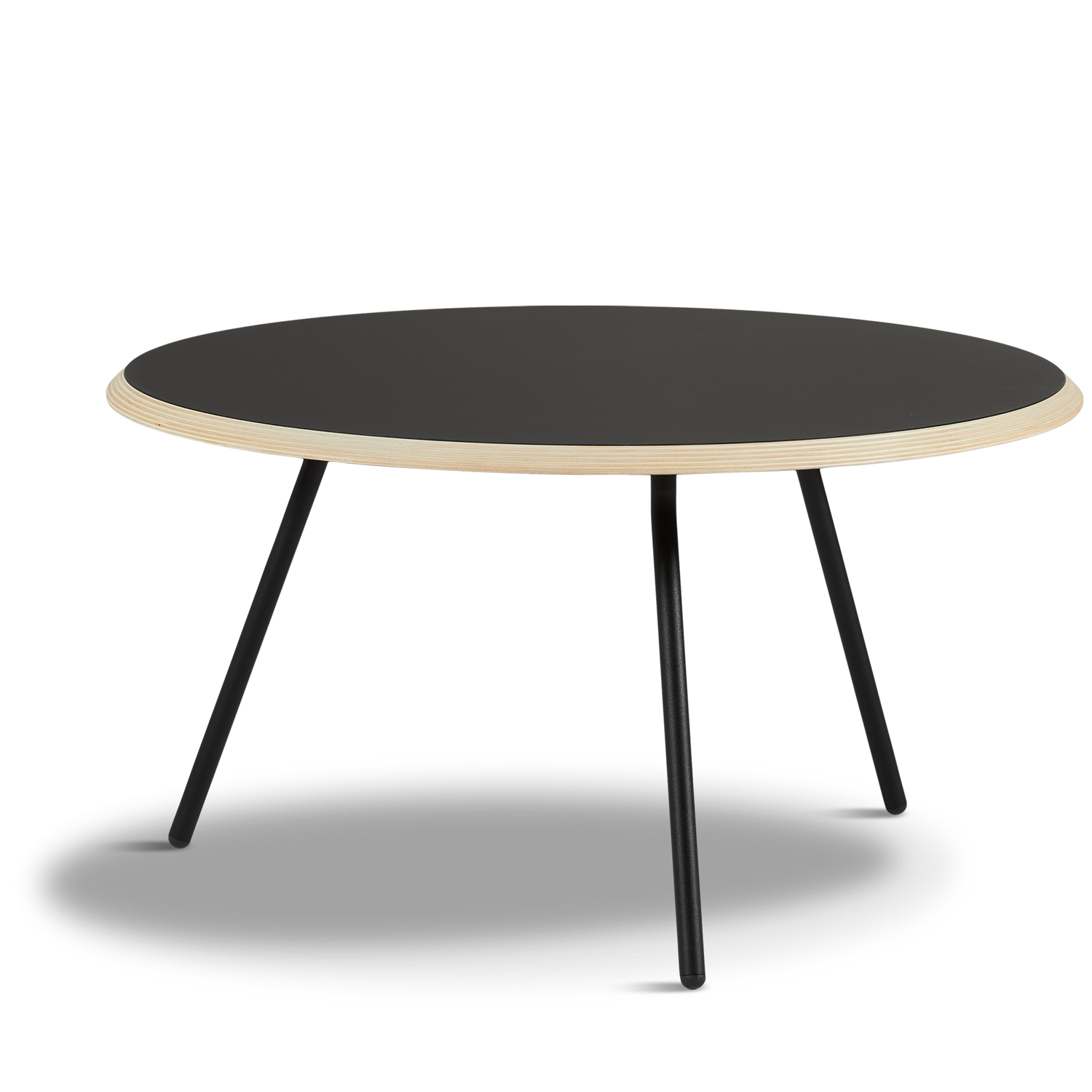 WOUD - Soround coffee table - Black (Ø75xH40,50) - WOUD - DesignGaragen.dk