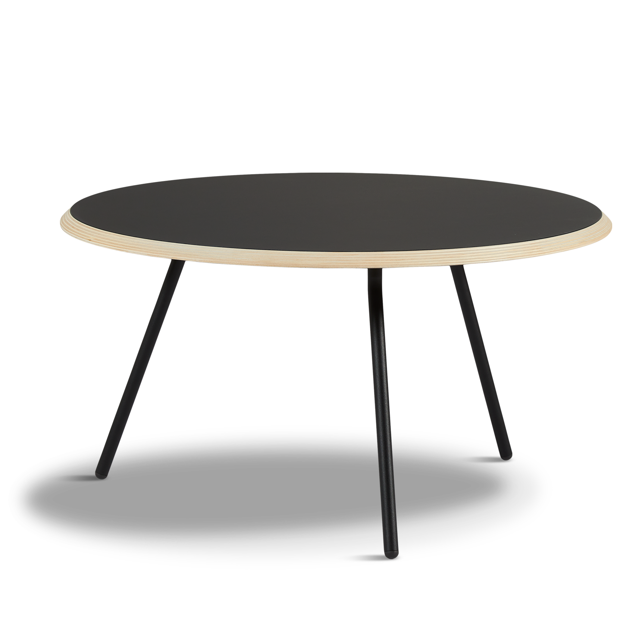 WOUD - Soround coffee table - Black (Ø75xH40,50) - WOUD - DesignGaragen.dk