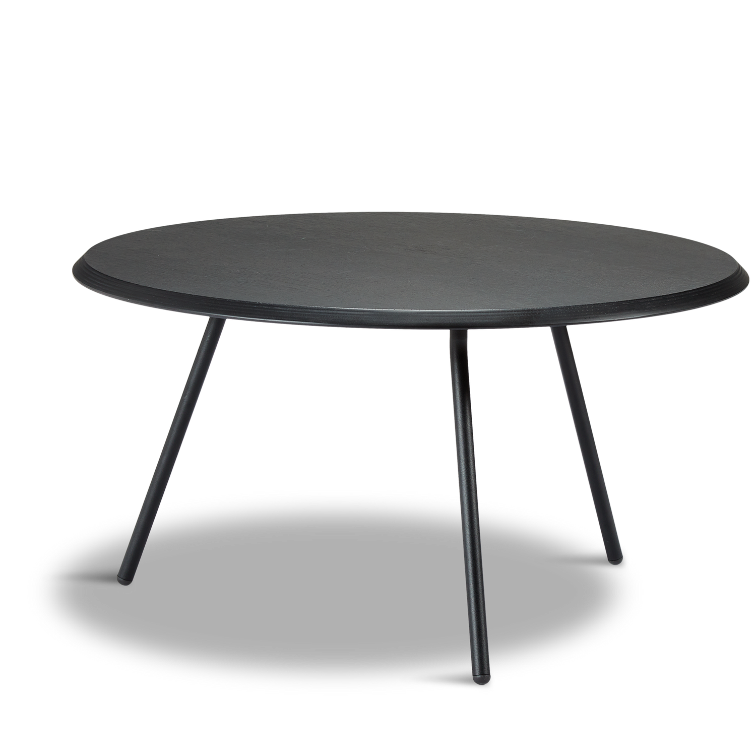 WOUD - Soround coffee table - Black ash (Ø75xH40,50) - WOUD - DesignGaragen.dk