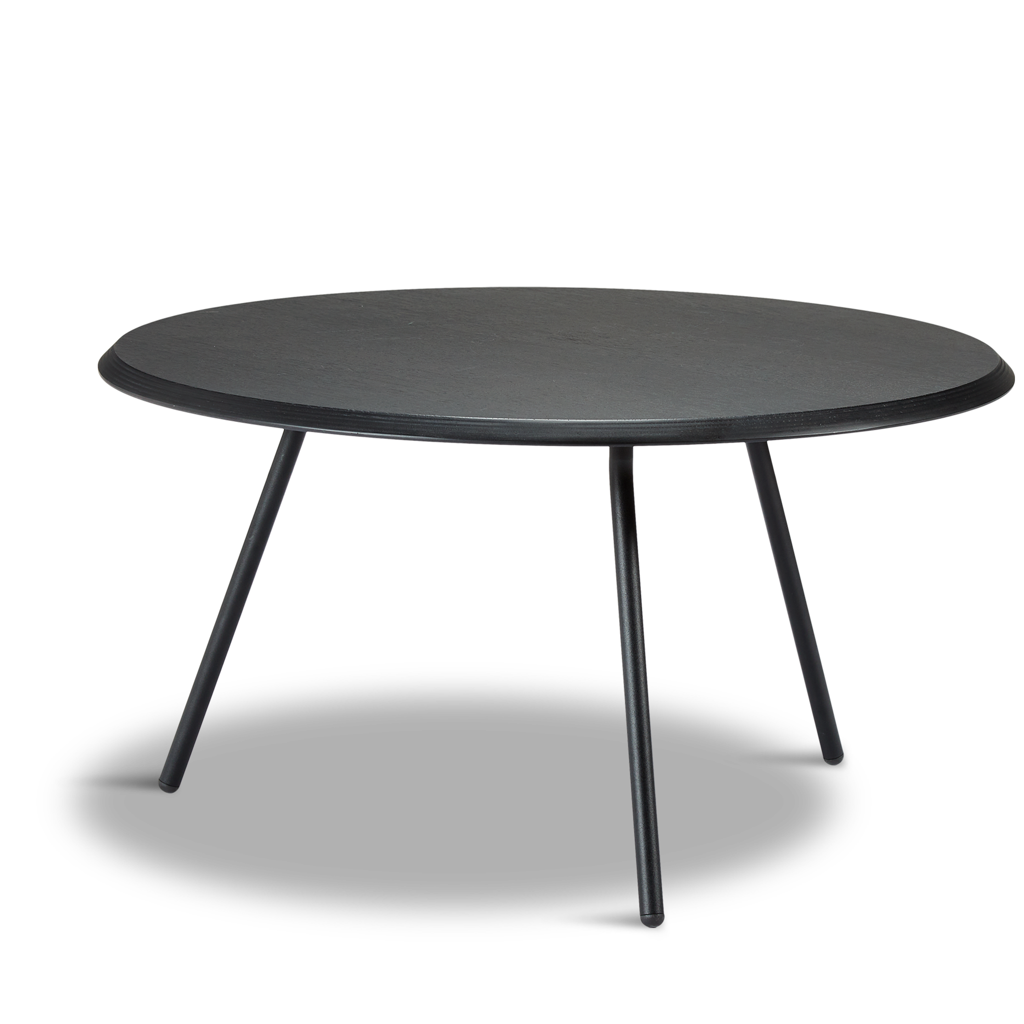 WOUD - Soround coffee table - Black ash (Ø75xH40,50) - WOUD - DesignGaragen.dk