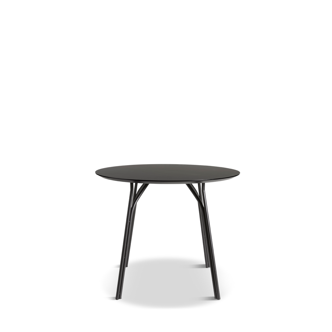 Woud - puun ruokapöytä (90 cm) - hiili musta/musta
