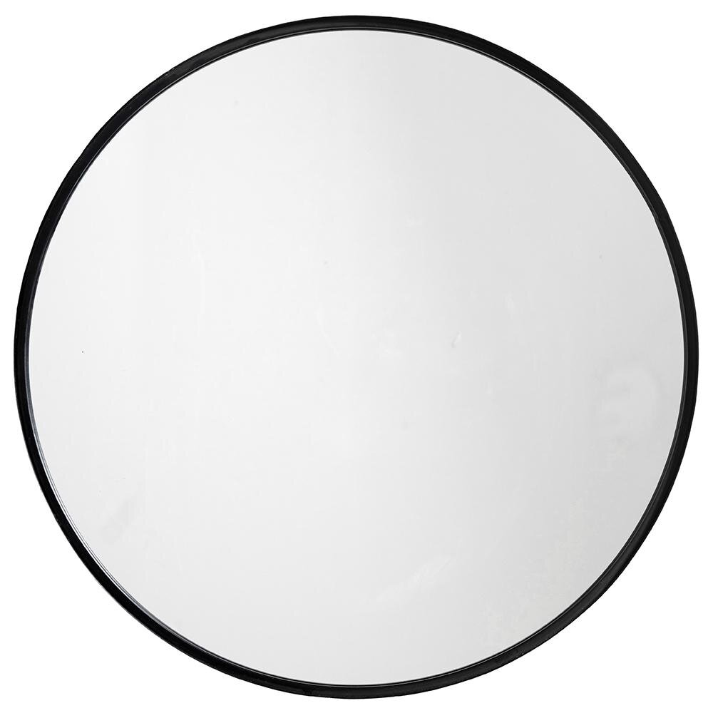 Nordal Pyöreä peili rautaa - ø80 cm - musta