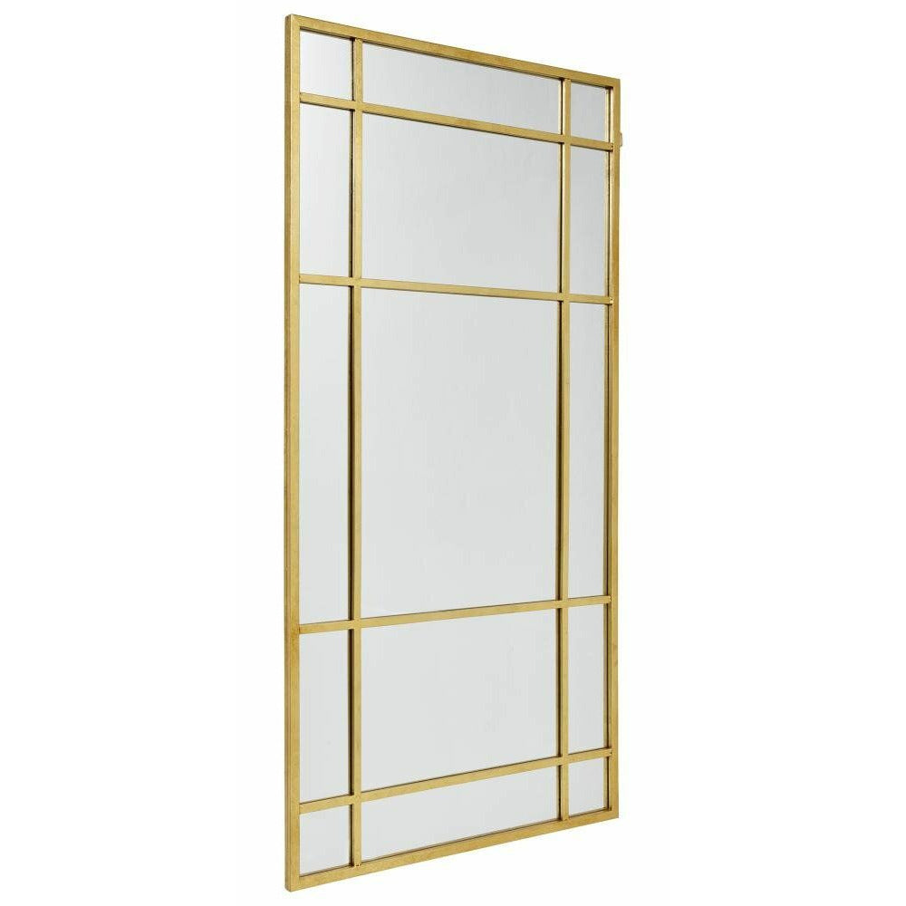 Spirit Mirror rautakehyksellä - 204x102 cm - kultapinta