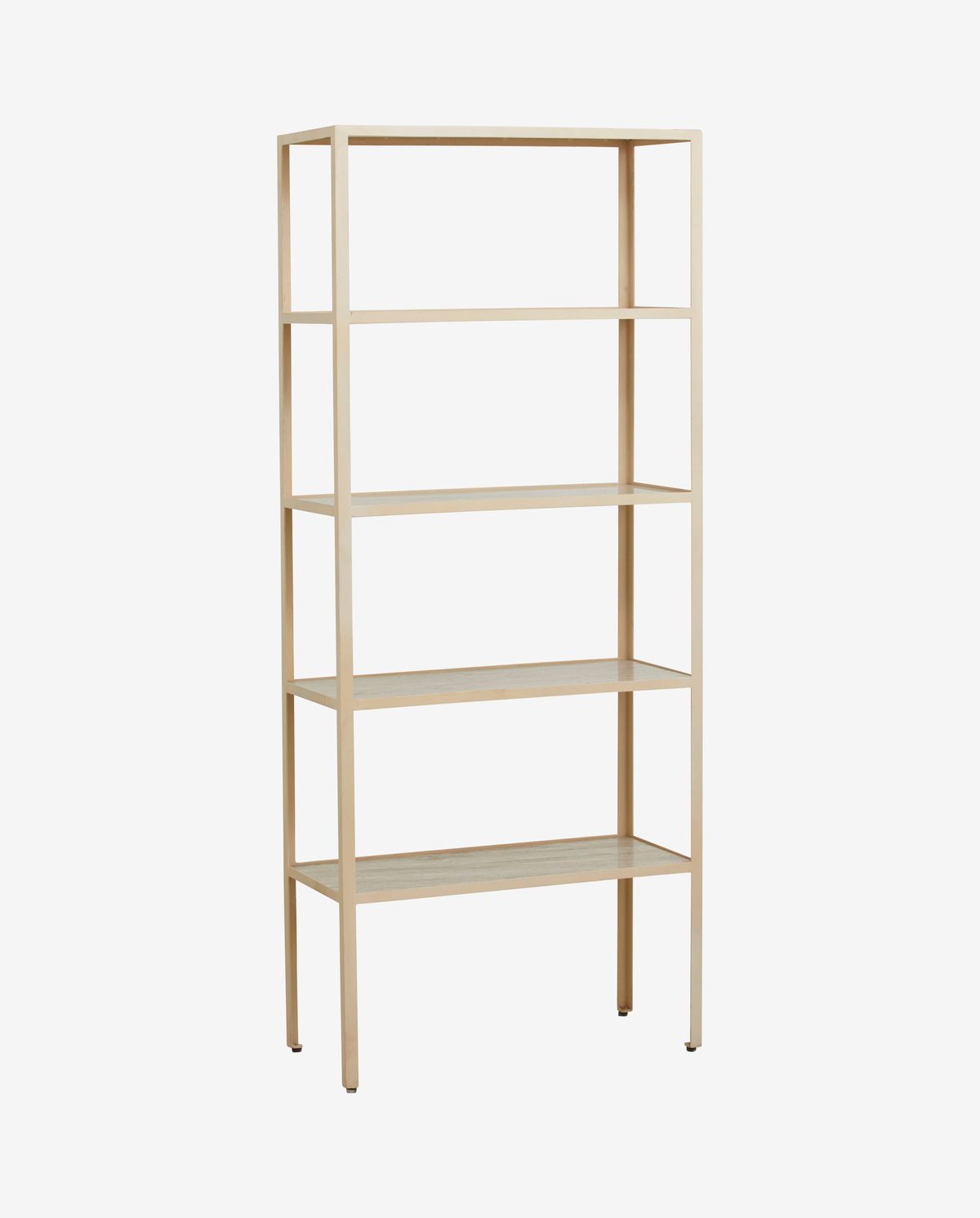 Jungon hylly raudassa ja marmorissa - 180x75 cm - hiekka