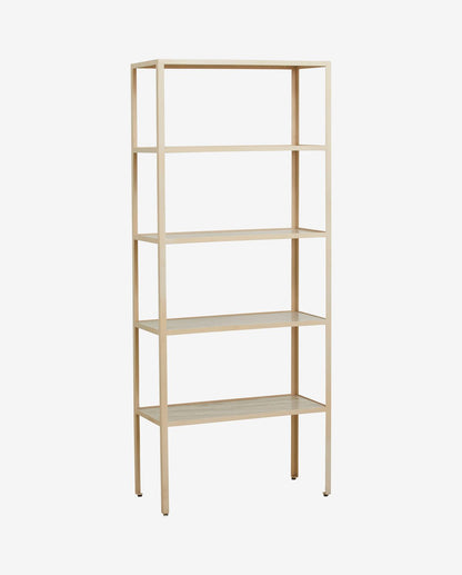 Jungon hylly raudassa ja marmorissa - 180x75 cm - hiekka