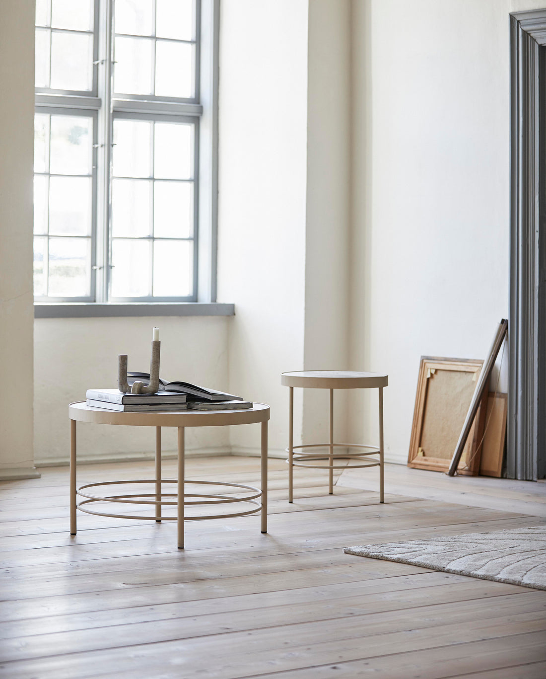 Jungon pyöreä sohvapöytä - Ø80 cm - hiekka