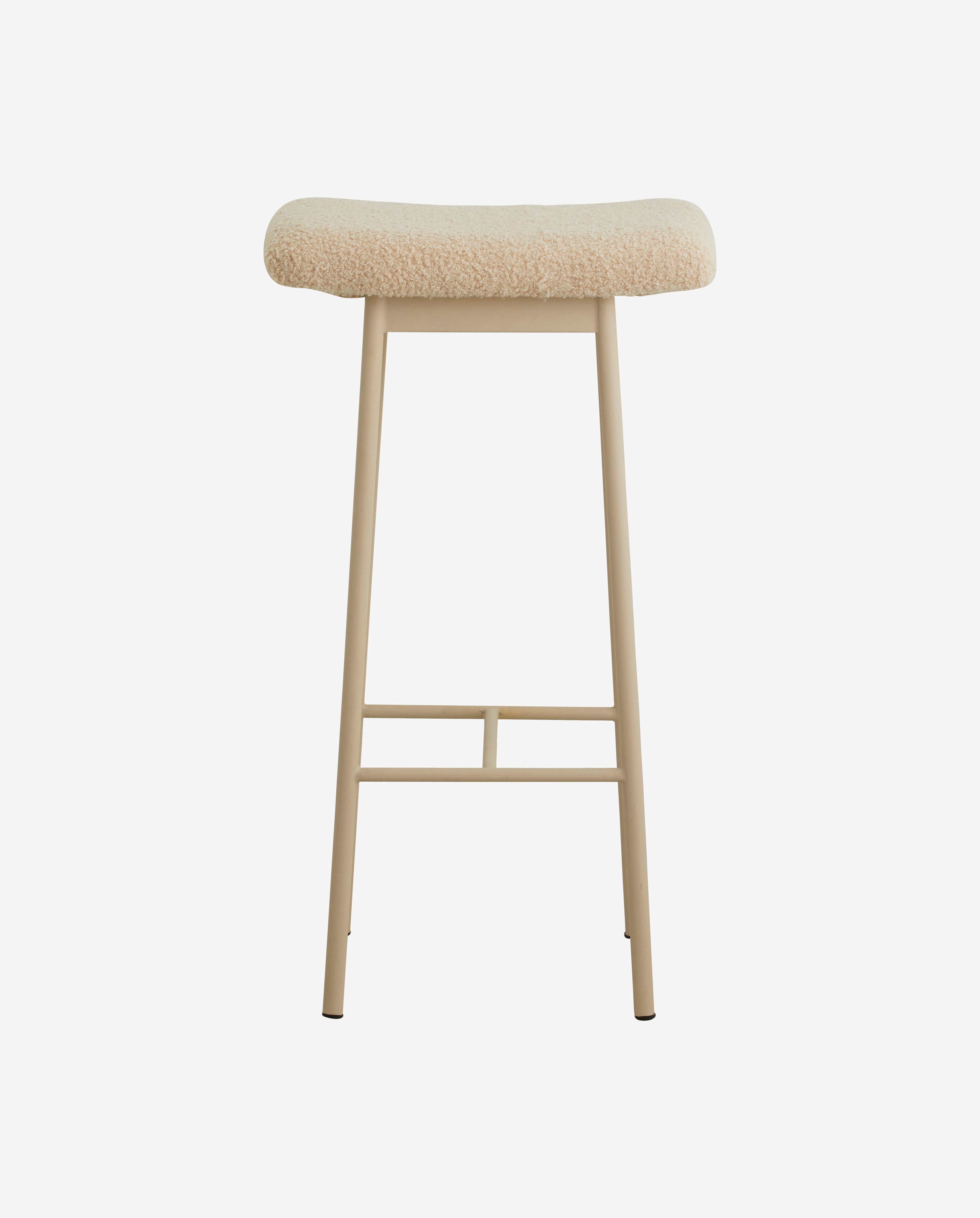 Zala -baarijakkara jäljitelmällä lammasnahka - beige