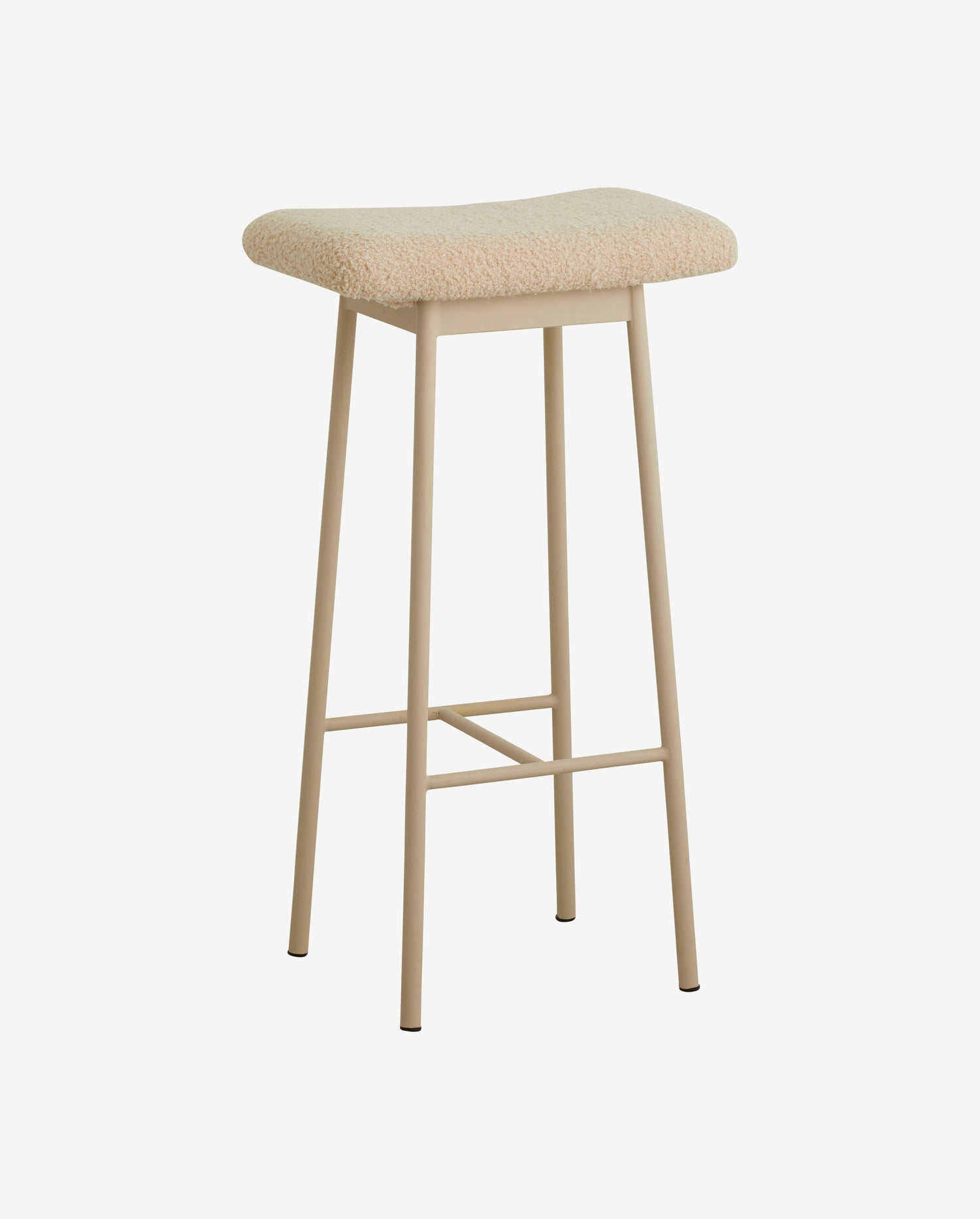 Zala -baarijakkara jäljitelmällä lammasnahka - beige