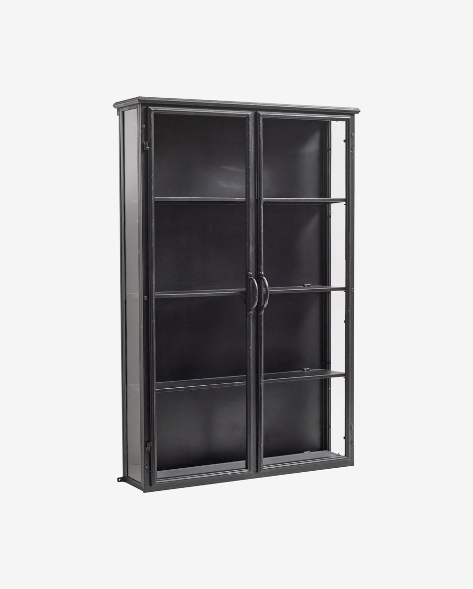 Keskustaan ​​seinäkaappi raudassa - 121x80 - musta