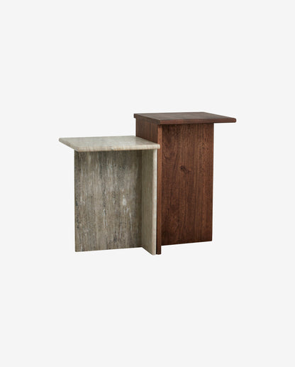 Nordal GLINA korkeat pöydät, puu/marmori