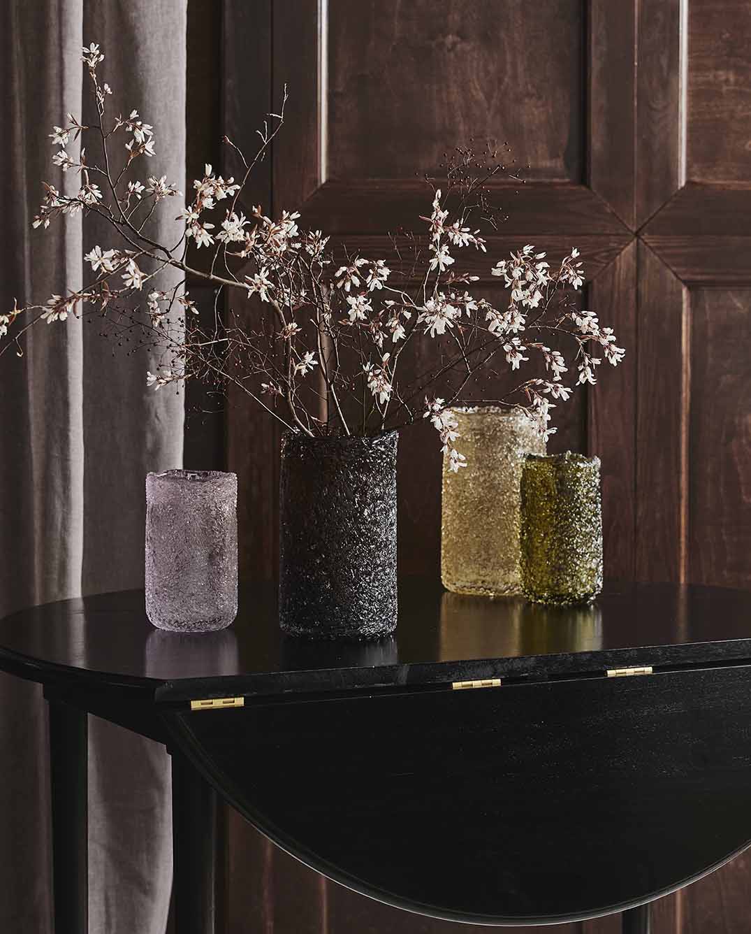 Clyde -lasimaljakko - H25 cm - ruskea