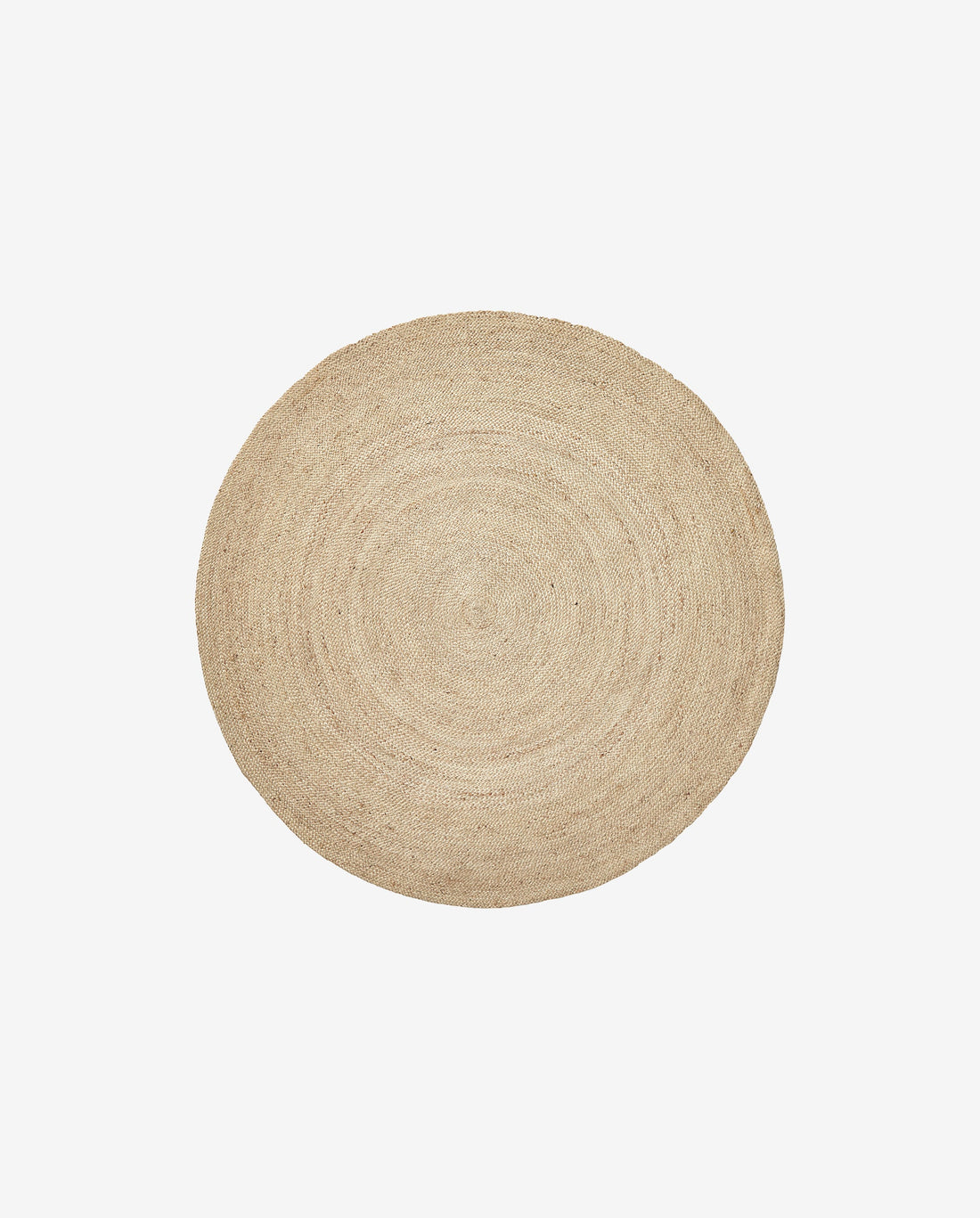 Pyöreä viltti juutissa - Ø150 cm - luonto