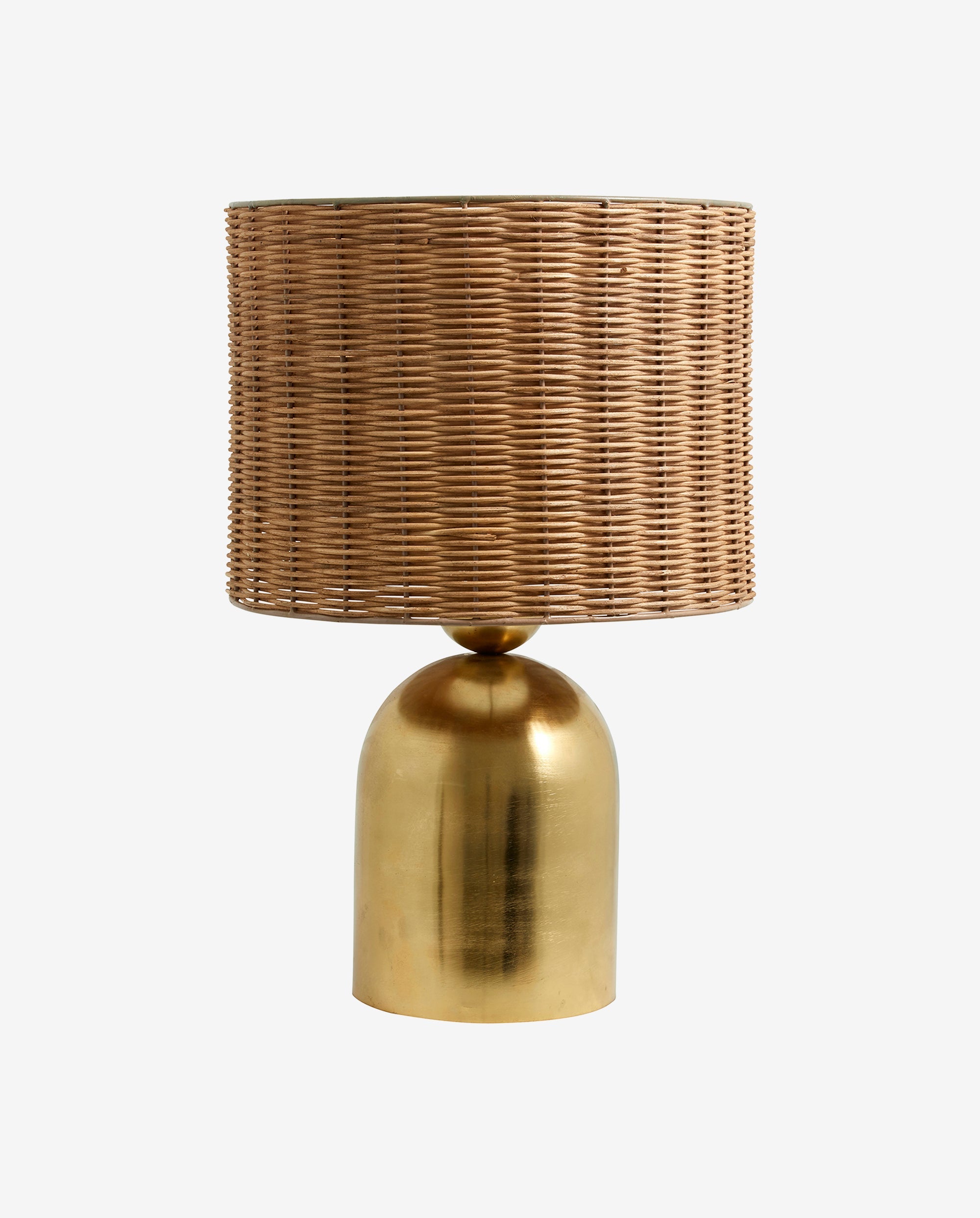 Basti -pöytävalaisin - H51 cm - luonto/messinki