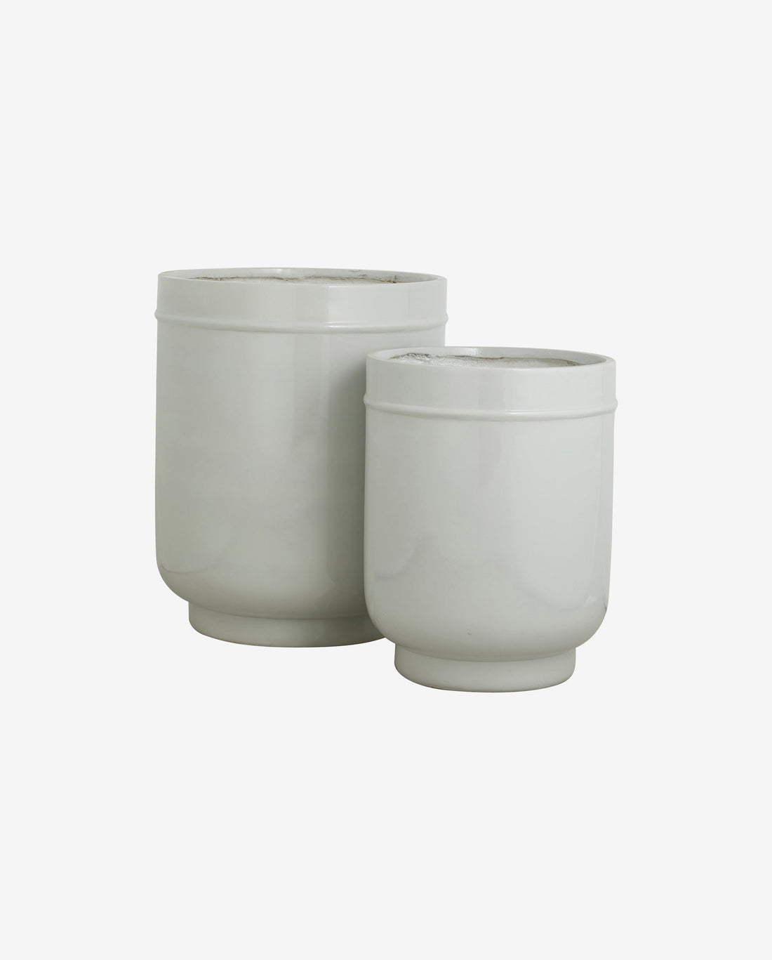 Eday yrttipotissa - 2 kpl. - H56/46 cm - harmaa