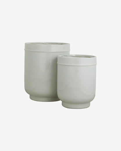 Eday yrttipotissa - 2 kpl. - H56/46 cm - harmaa