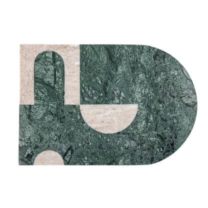 Bloomingville Abrianna -leikkauslauta, vihreä, marmori
