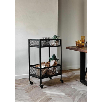 Nordal Easy Rolling Pöytä raudassa - 54x38 cm - musta