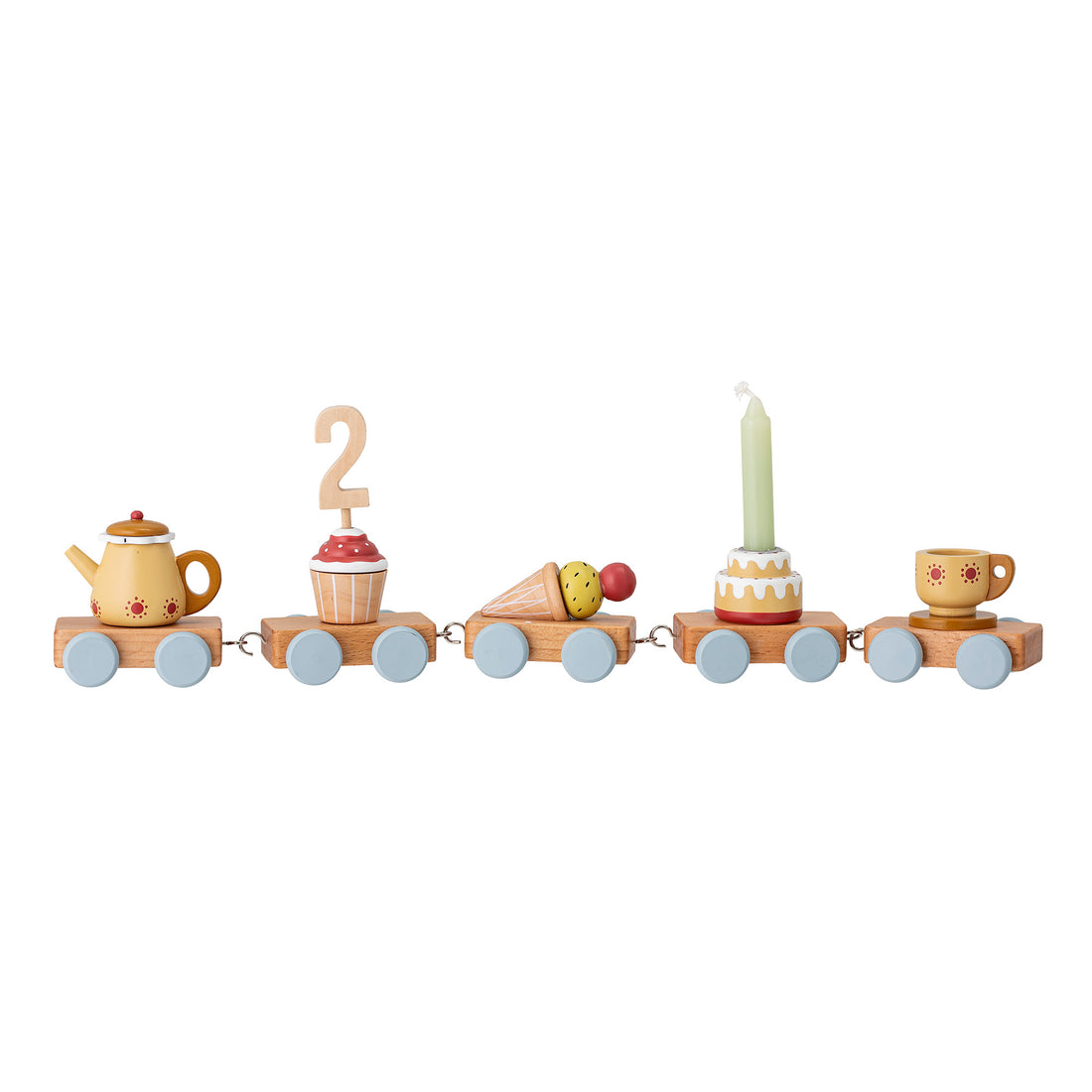 Mo Birthday Decoration, Gul, Bøg - L39xH7xW5 cm - BLOOMINGVILLE MINI - DesignGaragen.dk