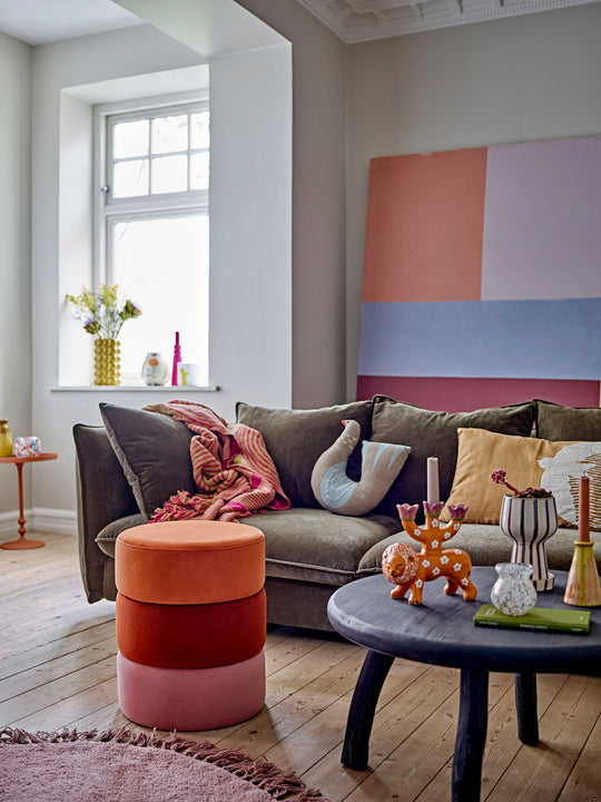 Bloomingville Lazar Lysestage, Orange, Stentøj - Bloomingville - DesignGaragen.dk