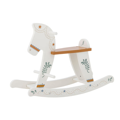 Bloomingville Mini Ruddy Ginging Horse, Horse, White, MDF