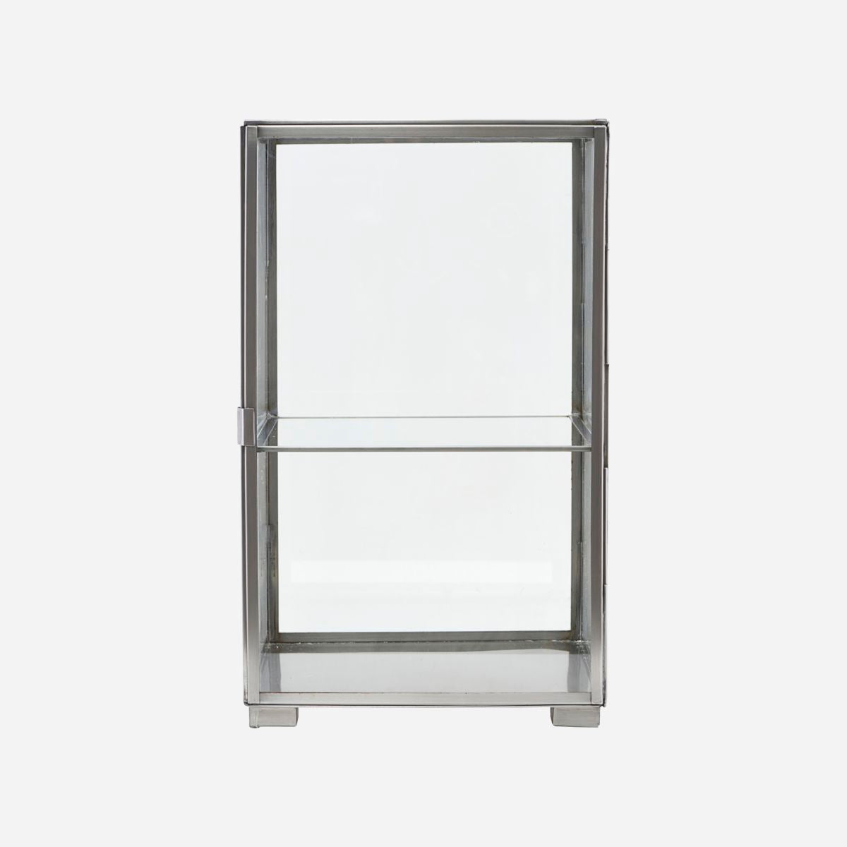 Talo-lääkäri-vitriinikaappi, lasi, sinkki-L: 25 cm, W: 25 cm, H: 41 cm