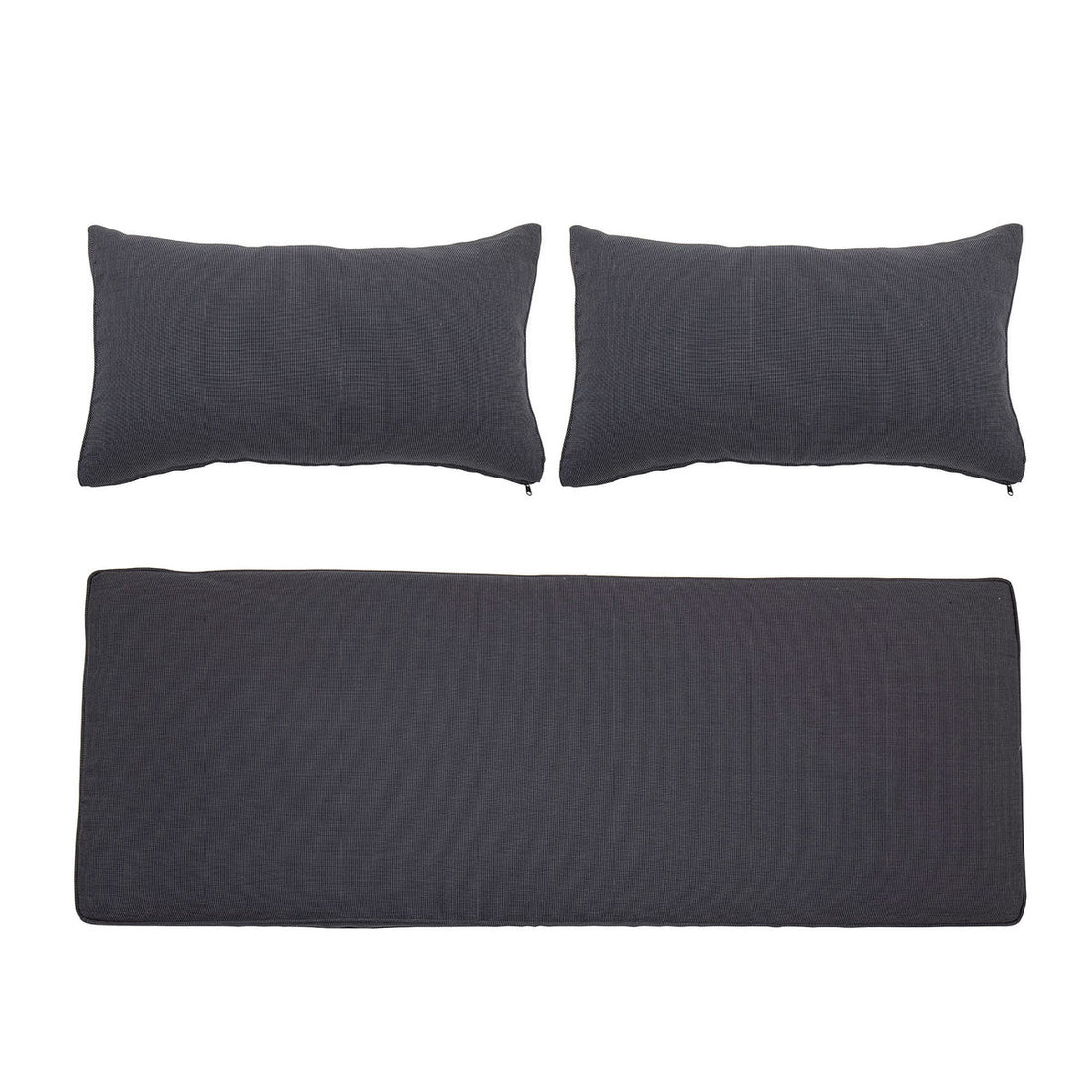 Bloomingville Mundon tyynyliikkeet (ilman täyttämistä), harmaa, polyesteri
