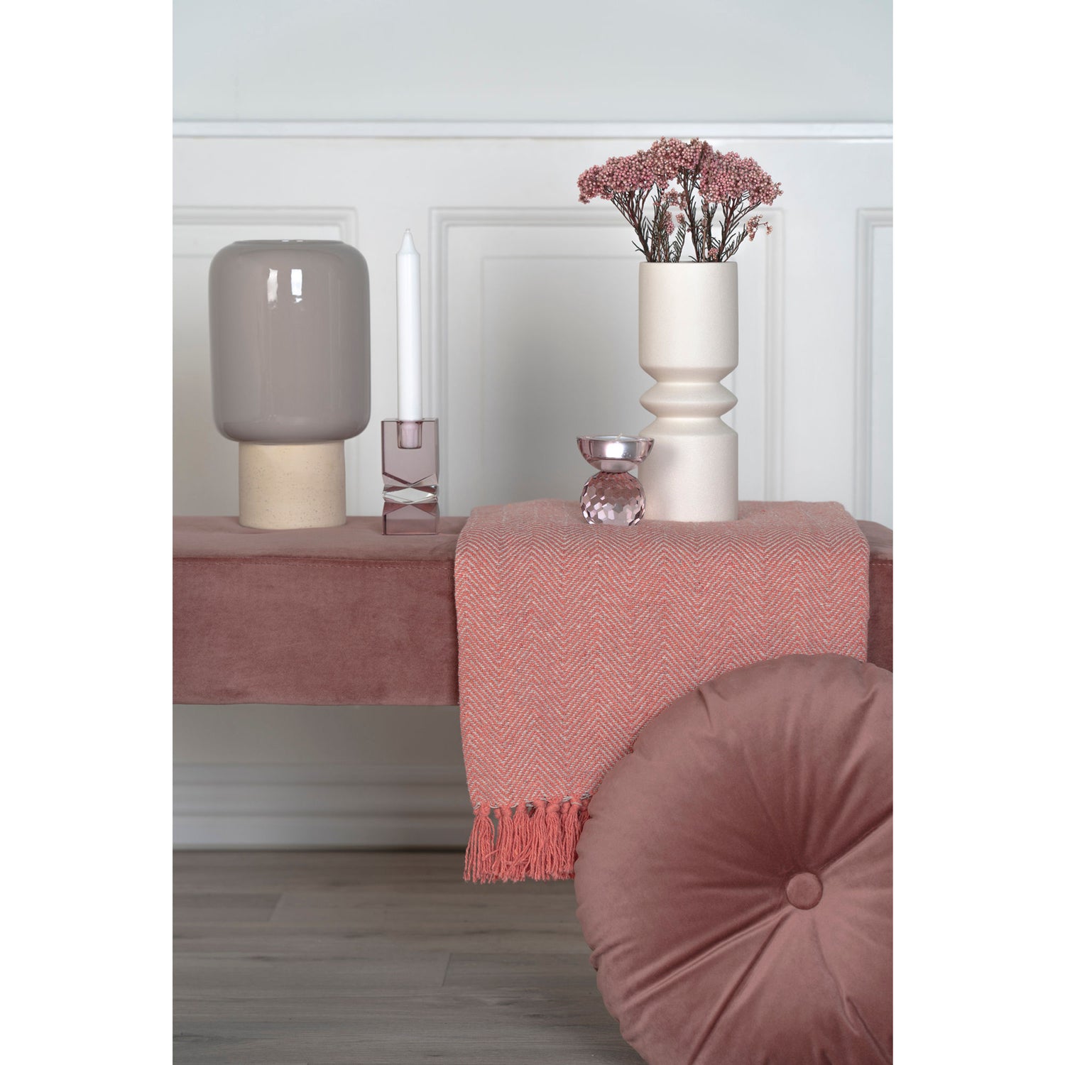 Maljakko - maljakko keramiikassa, harmaa, Ø15x27 cm