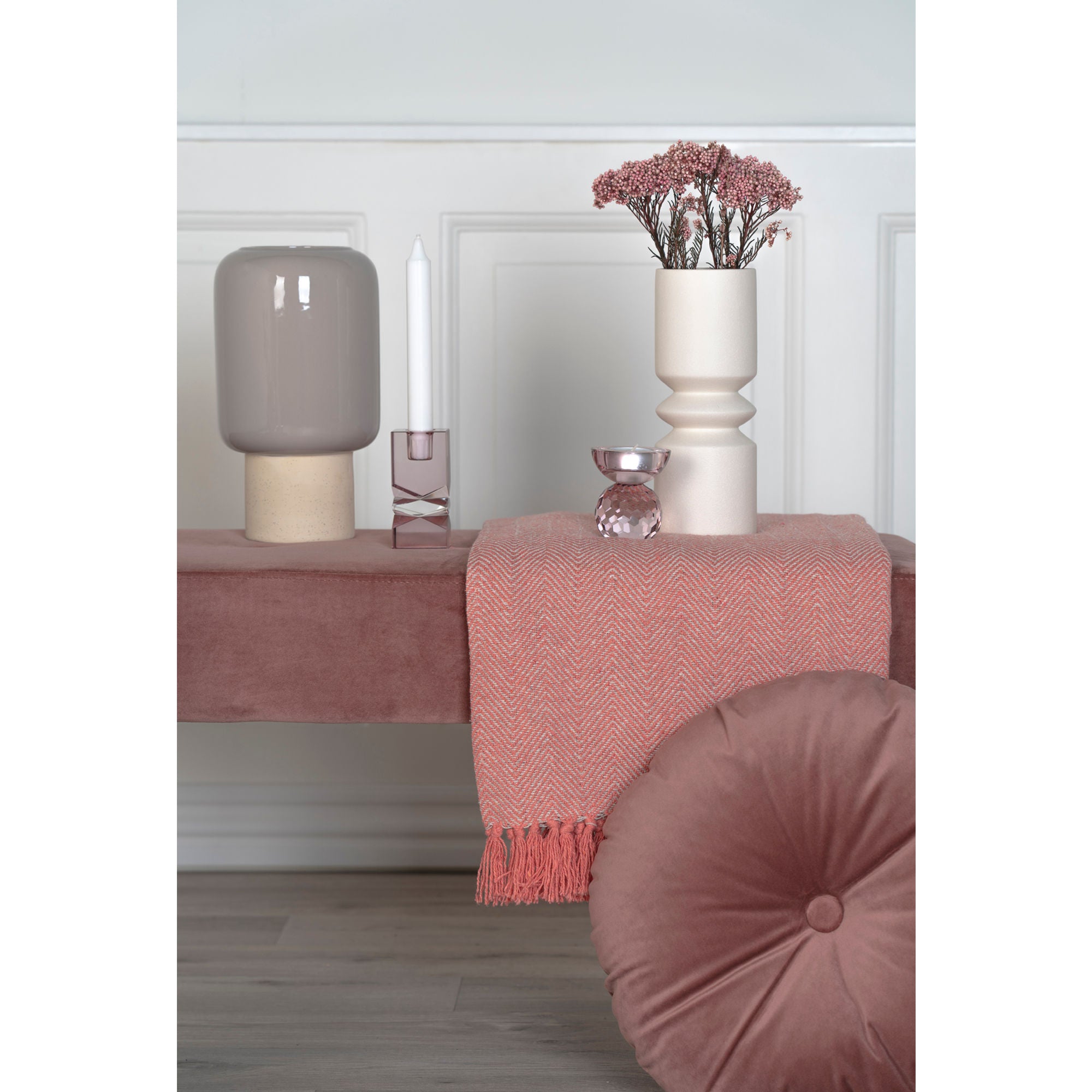 Maljakko - maljakko keramiikassa, harmaa, Ø15x27 cm