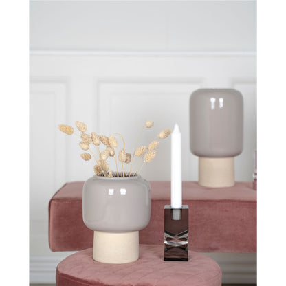 Maljakko - maljakko keramiikassa, harmaa, Ø15x27 cm